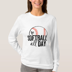 Softball Player n Girls Women Men Softball Lover T-Shirt