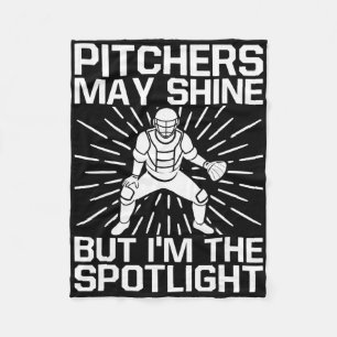 Softball Player Pitchers May Shine Softball Brothe Fleece Blanket
