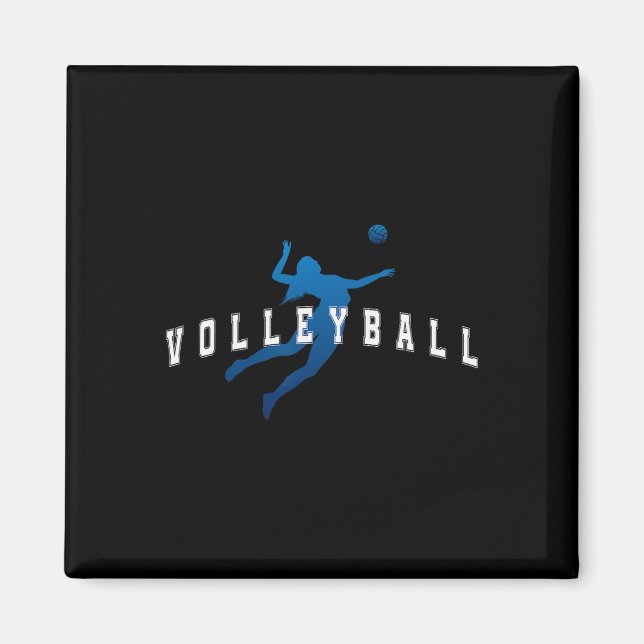 Softball Player Team Blue Varsity Text  Magnet (Front)