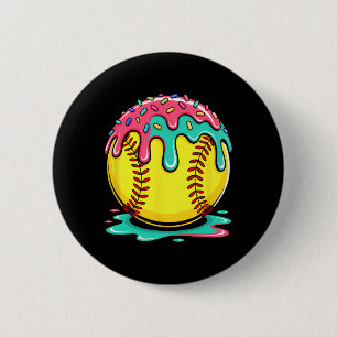 Softball Player Teen Girls Softball Drip Girls Ice 6 Cm Round Badge
