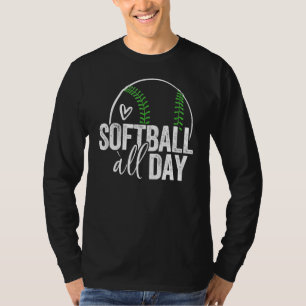 Softball Player Teen Girls Women Men Softball T-Shirt