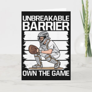 Softball Player Unbreakable Barrier Softball Broth Card