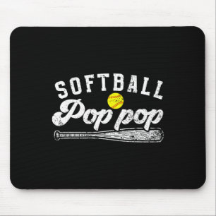 Softball Pop Pop Of A Softball Player Pop Pop Mouse Pad