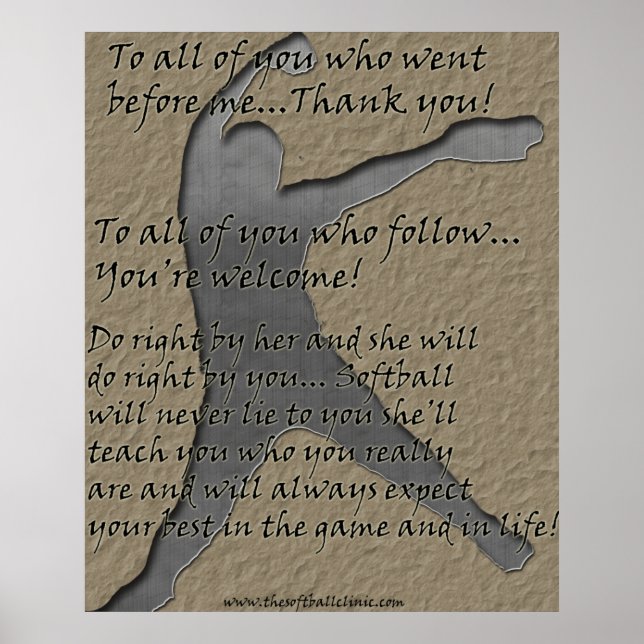 Softball Poster (Front)