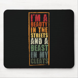 Softball Print Beauty In The Street Beast In My Cl Mouse Pad
