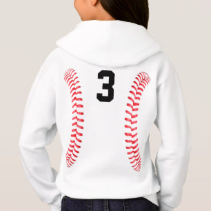 Softball Seams Player Jersey Number and Team Name