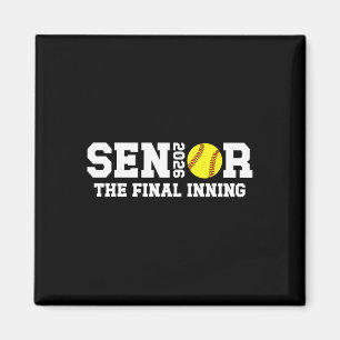 Softball Senior 2026 Proud Senior Softball Player Magnet