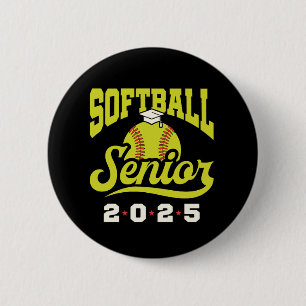 Softball Senior Class of 2025 6 Cm Round Badge