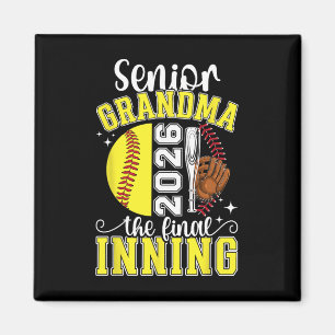Softball Senior Grandma 2026 Softball Senior Grand Magnet