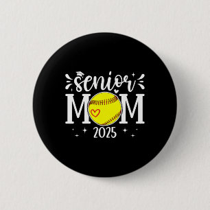Softball Senior Mom Of A Senior Softball Player Mo 6 Cm Round Badge