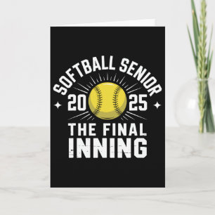 Softball Senior Night Senior Cl Of 2025 Graduation Card