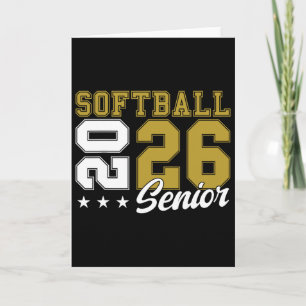 Softball Senior Night Softball Senior 2026 Graduat Card