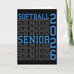 Softball Senior Night Softball Senior 2026 Graduat Card