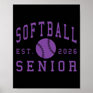 Softball Senior Night Softball Senior 2026 Graduat Poster