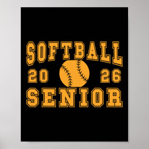 Softball Senior Night Softball Senior 2026 Graduat Poster