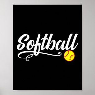 Softball Shirt Gift Poster