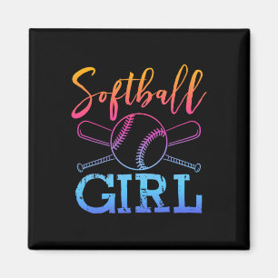 Softball Shirt Girls Softball Player Softball Girl Magnet