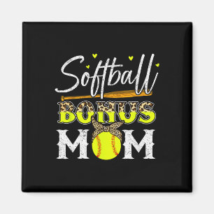 Softball Shirt Women Stepmom Softball Bonus Mom Magnet