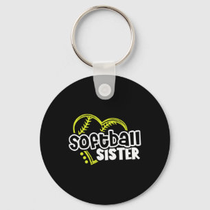 Softball Sister Shirts Gifts For Teen Girls Sister Key Ring