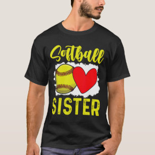 Softball Sister Softball Player T-Shirt