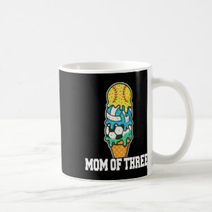 Softball Soccer Volleyball Mom Ice Cream Summer Ga Coffee Mug