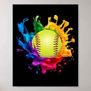 Softball Sports Gear For Women, Girls, Men And Kid Poster