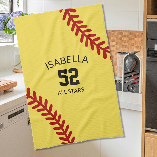 softball sports towel, coach bath towel (Creator Uploaded)