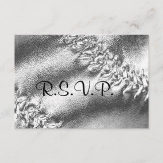 Softball Sporty Wedding Theme RSVP Card