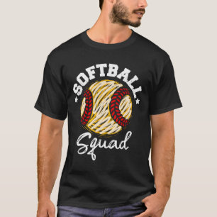 Softball Squad Distressed Vintage Funny Softball G T-Shirt