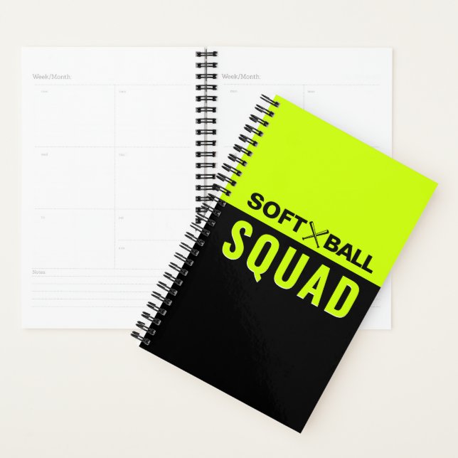 Softball Squad - I Plan to Run Hit & Steal Planner (Display)