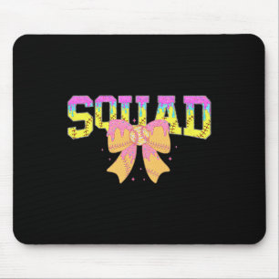 Softball Squad Ice Cream Drip Game Day Family Matc Mouse Pad