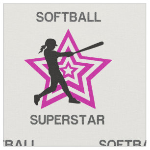 Softball Superstar Fabric