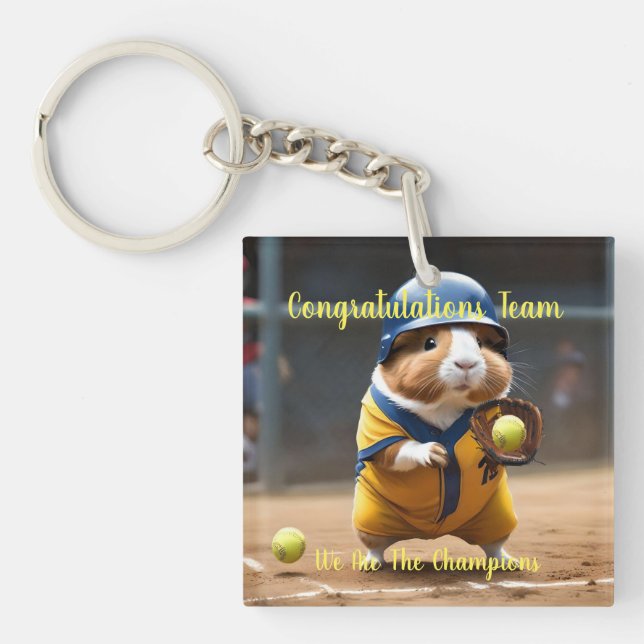 Softball Superstar: The Guinea Pig's Big Game, Key Ring (Front)