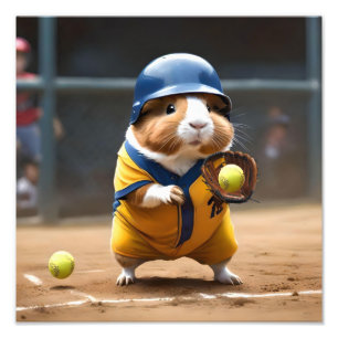 Softball Superstar: The Guinea Pig's Big Game, Photo Print