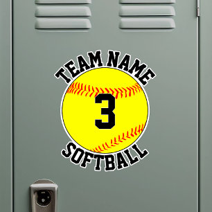 Softball Team Name and Player Number Custom Sports