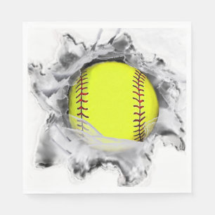 Softball Team Party Napkin