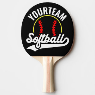 Softball Team Player ADD NAME Personalised League Ping Pong Paddle