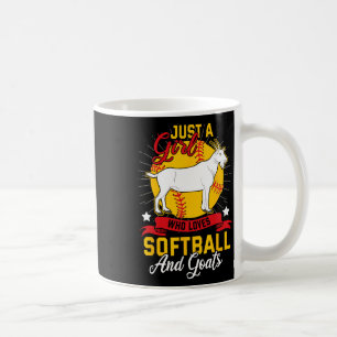 Softball Tee Just A Girl Who Loves Softball And Go Coffee Mug