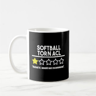 Softball Torn Acl Knee Injury Get Well Soon Coffee Mug