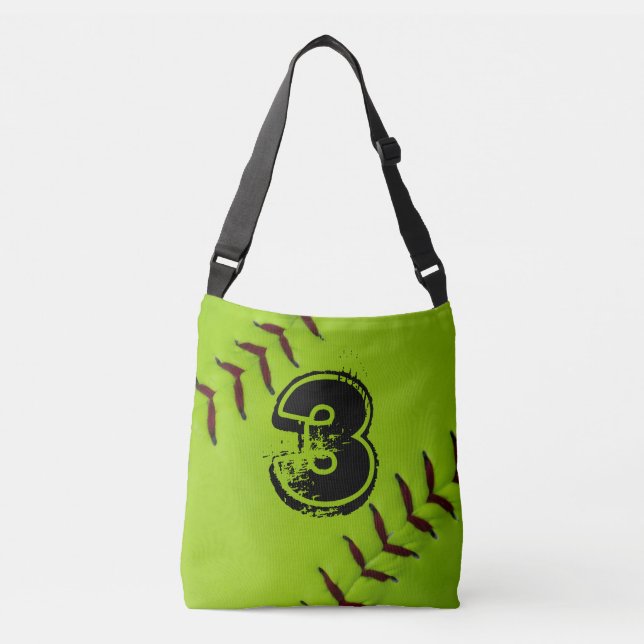 Softball tote bag (Front)