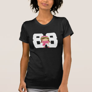 Softball Uniform Number 88 (Girls) Gift T-Shirt