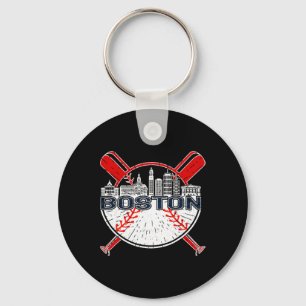 Softball Vintage Boston Baseball For Men And Women Key Ring