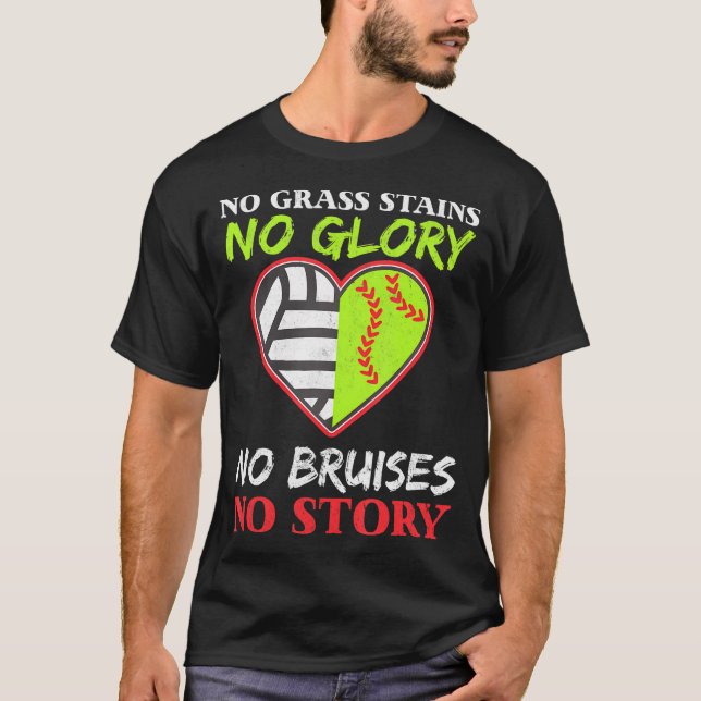 Softball Volleyball for Team Sport Hobby Player T-Shirt (Front)