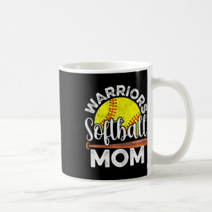 Softball Warriors Mom - Mother's Day Softball Mama Coffee Mug