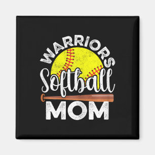 Softball Warriors Mom - Mother's Day Softball Mama Magnet