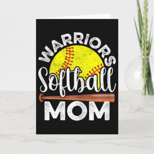 Softball Warriors Mum - Mother's Day Softball Mama Card