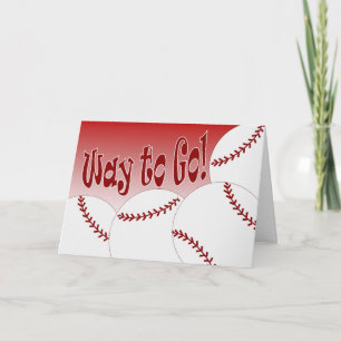 Softball - Way to Go! Congrats! Awesome! Card