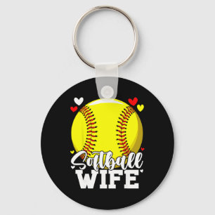 Softball Wife For Women Family Matching Players Mo Key Ring
