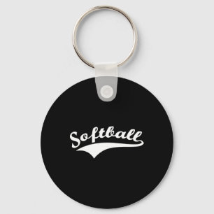Softball Word School Team Player Recreational Soft Key Ring