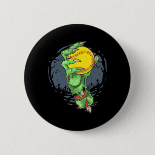 Softball Zombie Hand Softball Player Halloween Cos 6 Cm Round Badge
